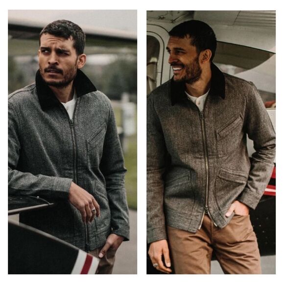 Taylor Stitch The Ignition Jacket in Indigo Salt & Pepper full zip chore jacket - Picture 2 of 10